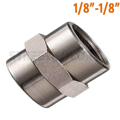 Redukció (MUFNA) belső menet G1/8", G1/8" belső menet - Nikkelezett sárgaréz