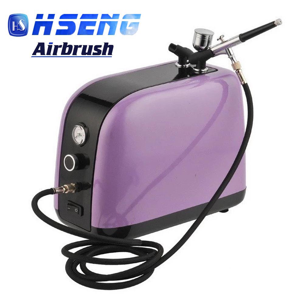 Airbrush szett:  HS-386K kompresszor + airbrush pisztoly HS-30 - extra csendes