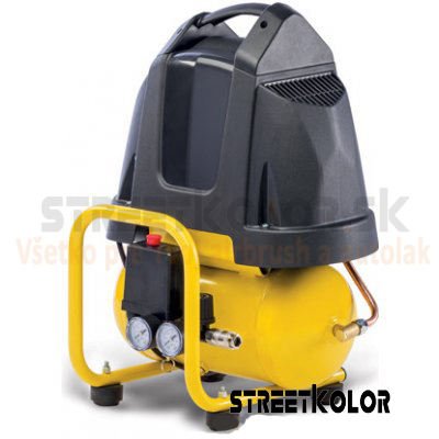 ABAC B15 kompresszor, légtartály 6L, 8Bar, 1,1kW, 230V, szívóteljesítmény 160l/p
