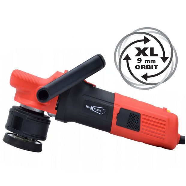 Heckmann HK-DF9A excenteres polírozógép, 75 és 125 mm-es tárcsa, excentricitás: 9 mm