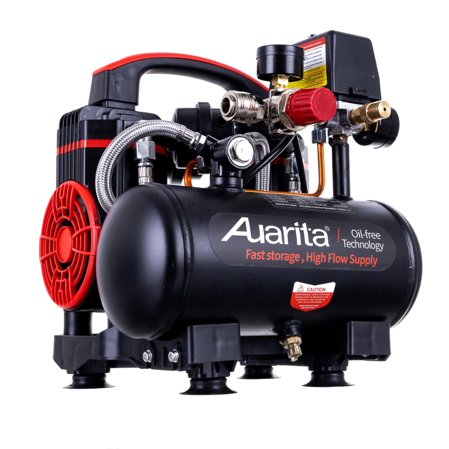 AUARITA 2-900F3, Olajmentes kompresszor, 70dB, teljesítmény 140l/percig, tartály