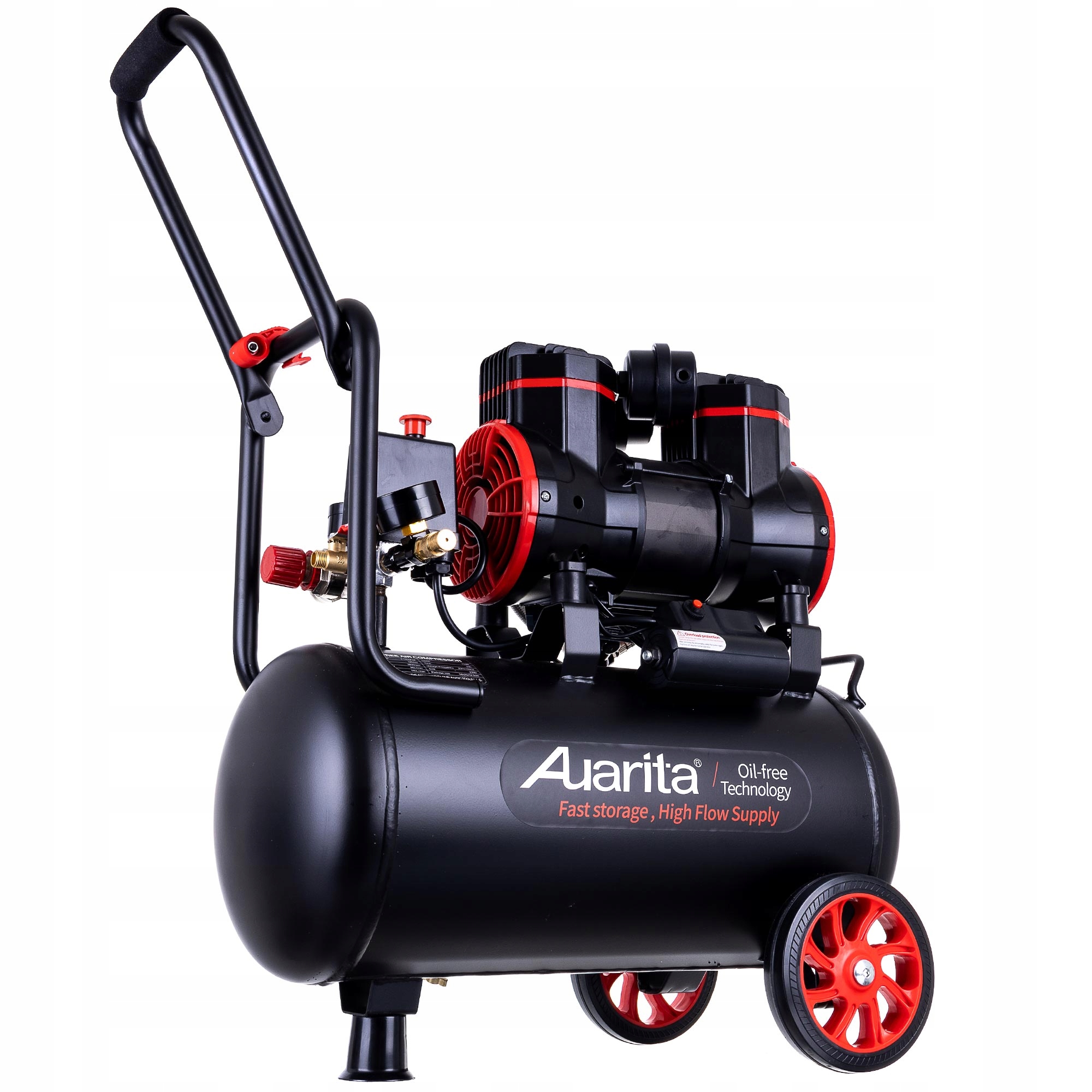 AUARITA 2-1450F24, Olajmentes kompresszor, 75dB, teljesítmény 185l/perc