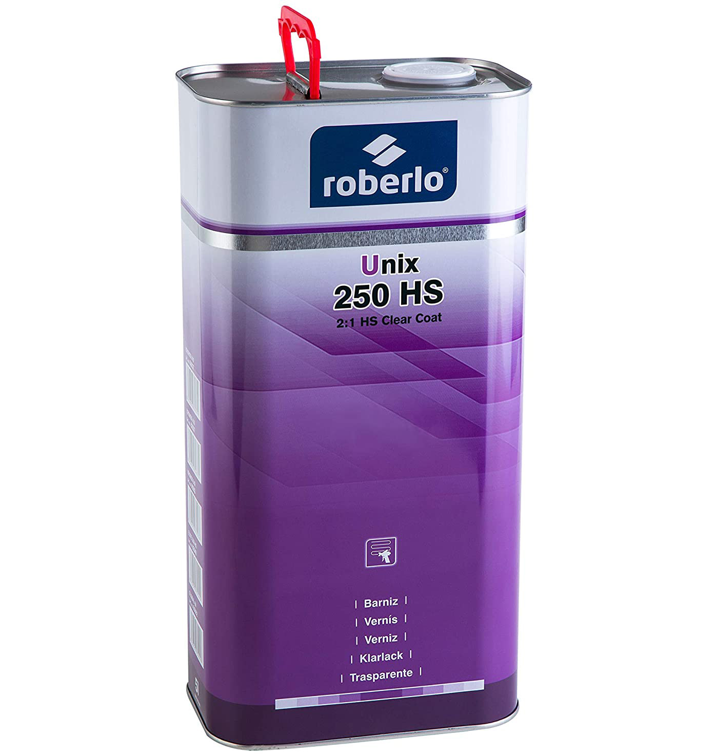Roberlo UNIX 250 HS, színtelen autólakk, 5 literes