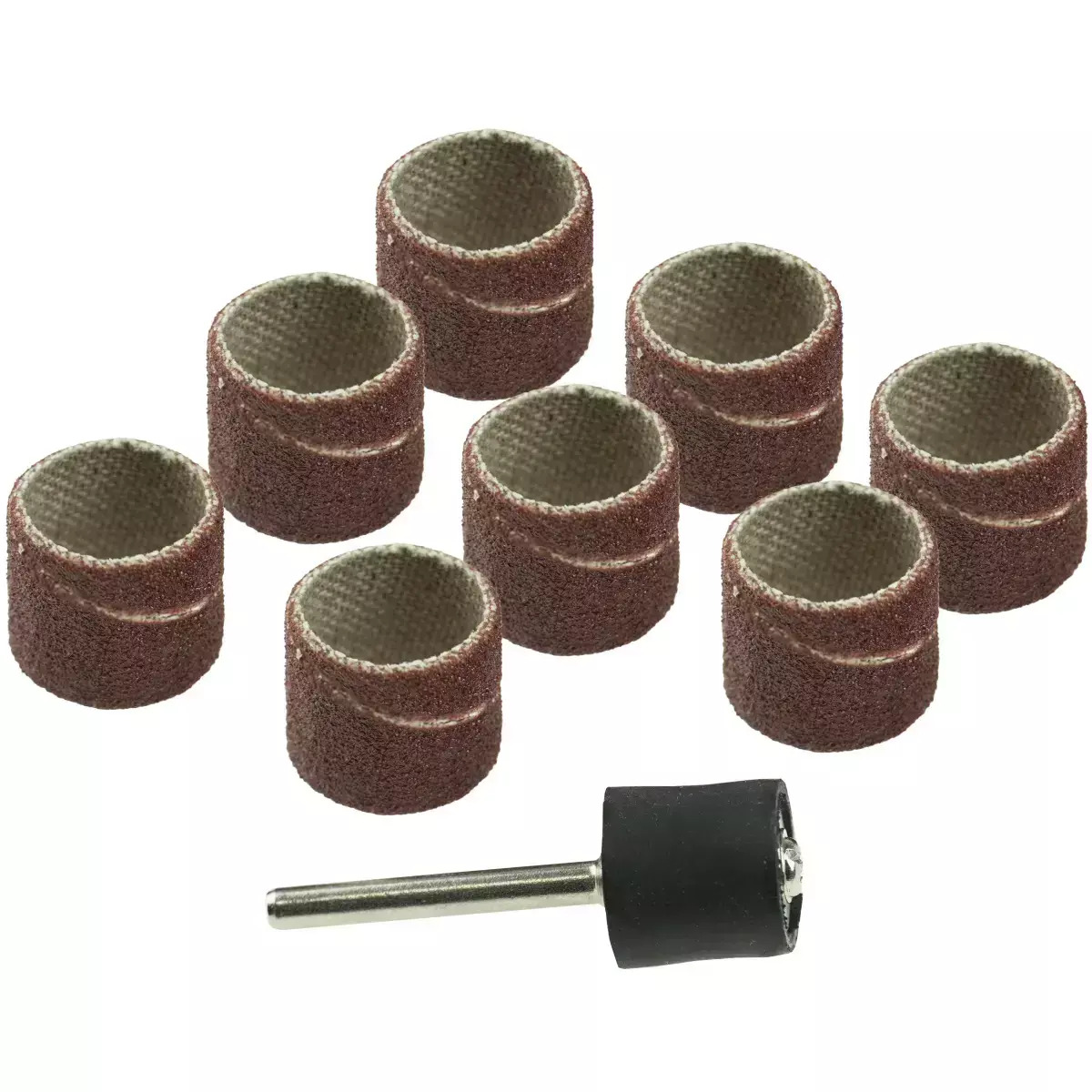 Csiszolószalagok mini csiszolókhoz és gravírozókhoz, szár átmérője 3,2 mm, 9 db