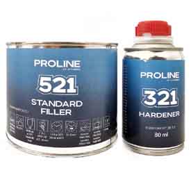 Akril töltőalapozó fekete PROLINE 521 HS 5:1  0,5L(420 + 80 ml)