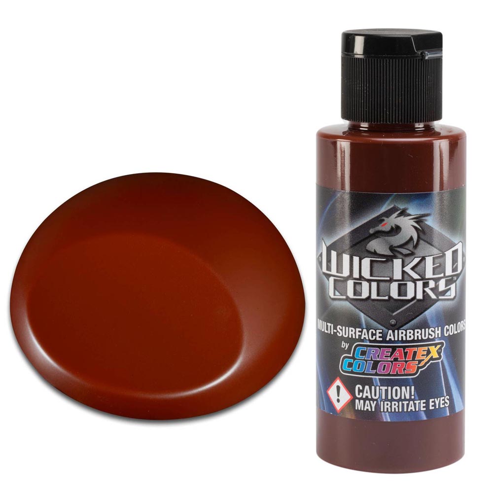 Wicked Detail Barna airbrush festék CreateX W074 60 ml – Detail Burnt Sienna