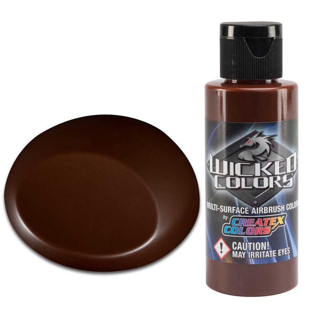Wicked Detail Barna airbrush festék CreateX W069 60 ml – Detail Burnt Umber