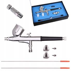 HSENG ® HS-30KT airbrush pisztoly 0,2+0,3+0,5 mm tű + gyorskapcsoló