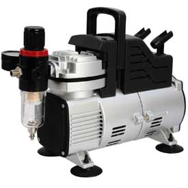 Airbrush kompresszor FENGDA  AG-420B két ventilátorral a maximális hűtés érdekébében