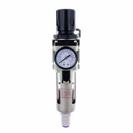 Nyomásszabályzó szűrővel  AW3000-02D, 1/4", 10mik, automatikus leeresztő szelep