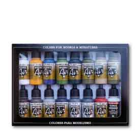 Vallejo 71.192 Construction Kit set airbrush festék készlet 16x17 ml