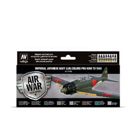 Vallejo 71.169 Model Air Imperial Japanese Navy (IJN) Colors (8) IJN airbrush festék készlet 8x17 ml