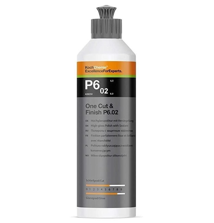 KochChemie P6.02 One Cut & Finish, egylépéses polírozó paszta, térfogat 250 ml