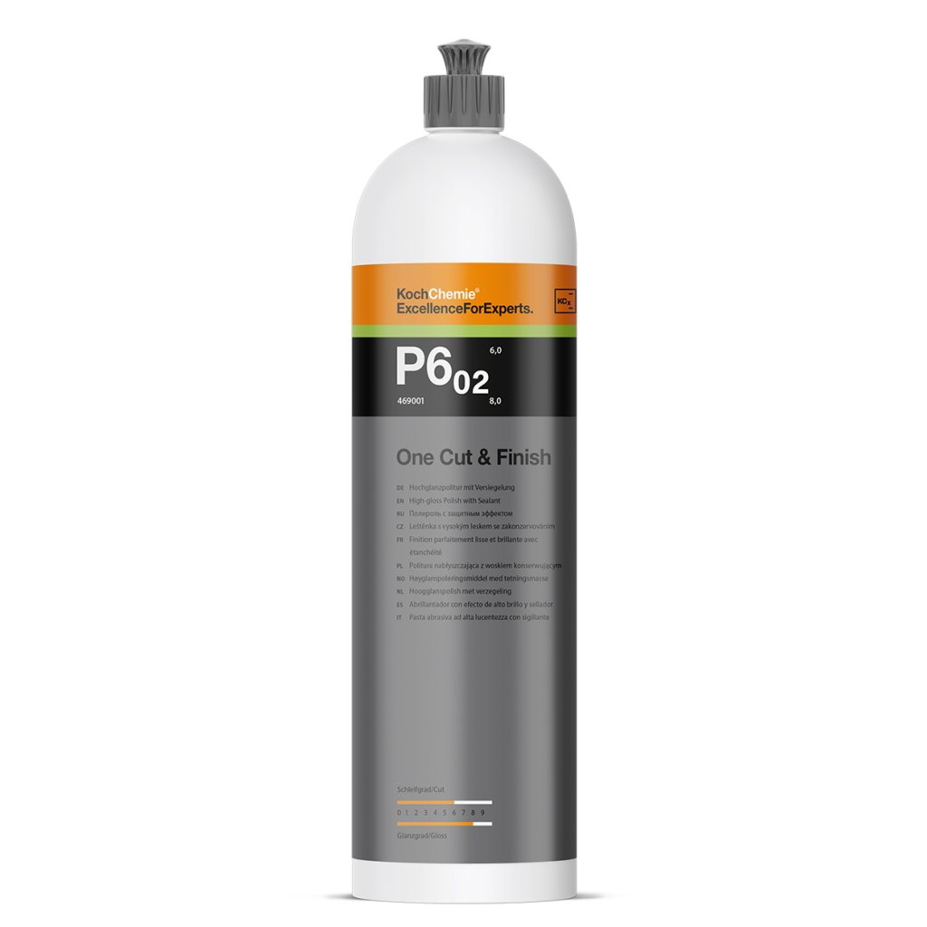 KochChemie P6.02 One Cut & Finish, egylépéses polírozó paszta, térfogat 1000 ml