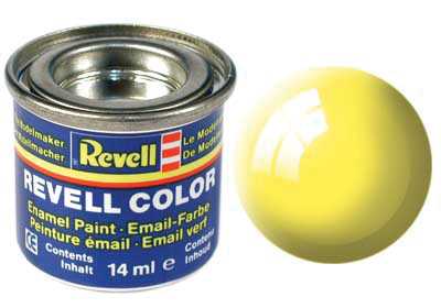 REVELL 12 Sárga fényes szintetikus modellező festék (RAL1018), 14ml