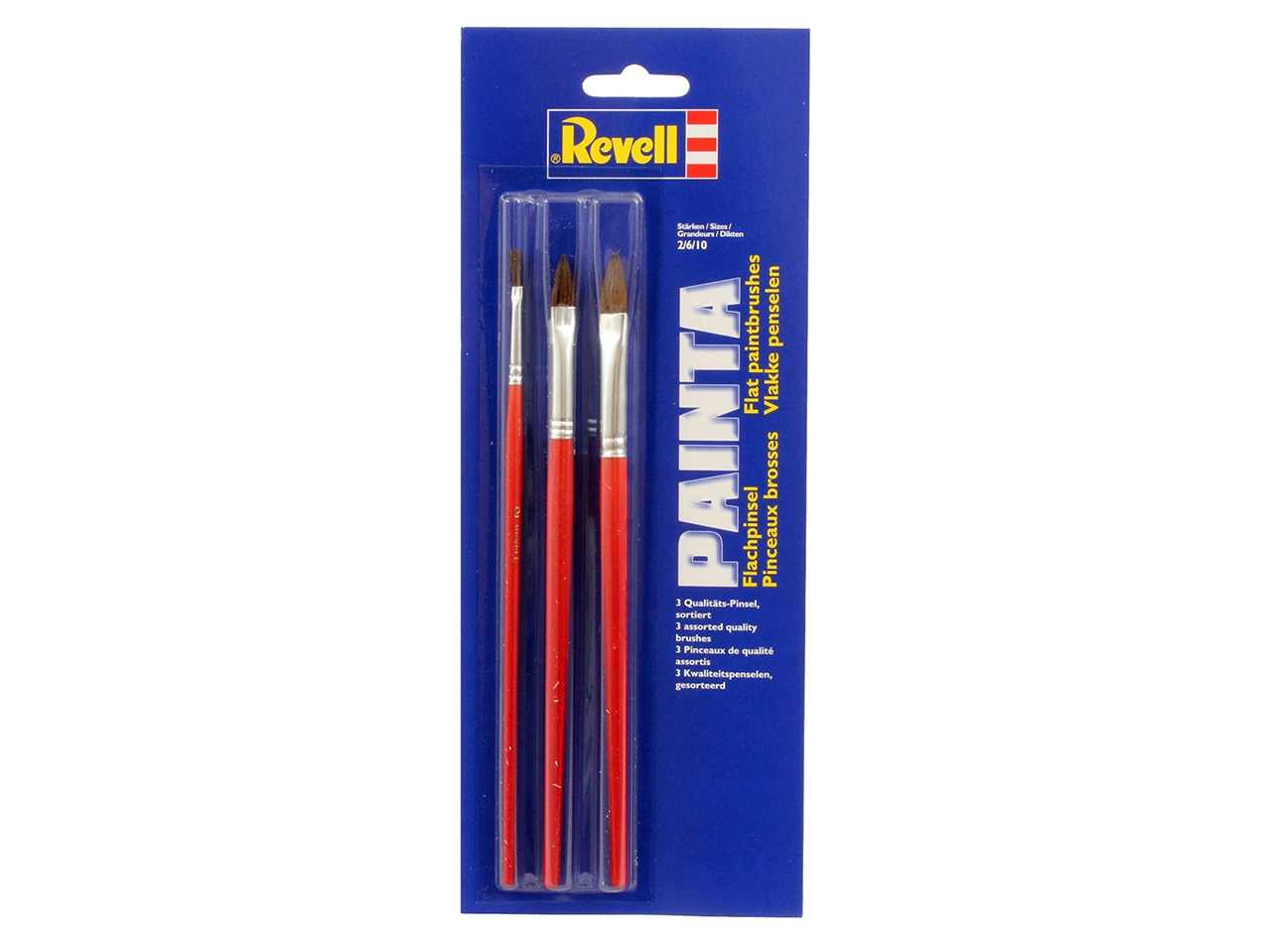 Revell Painta Flat, készlet 3 lapos ecsettel