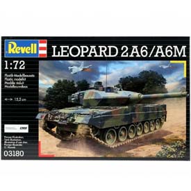 Revell 03180 Leopard 2A6/A6M műanyag harckocsi modell 1:72, 168 elem