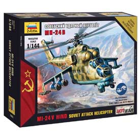 Zvezda Wargames (HW) MI-24 VP helikopter modellkészlet 1:144, 29 alkatrész