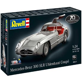 Revell Mercedes-Benz 300 SLR (70. évfordulós) modellkészlet 1:24, 124 alkatrész + festékek + ragasztó + ecset