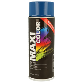 MaxiColor akril festék magasfényű fedőlakkal spray kiszerelésben, RAL5010, Űrtartalom: 400ml
