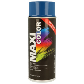 MaxiColor akril festék magasfényű fedőlakkal spray kiszerelésben, RAL5012, Űrtartalom: 400ml