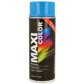 MaxiColor akril festék magasfényű fedőlakkal spray kiszerelésben, RAL5015, Űrtartalom: 400ml