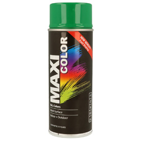 MaxiColor akril festék magasfényű fedőlakkal spray kiszerelésben, RAL6029, Űrtartalom: 400ml