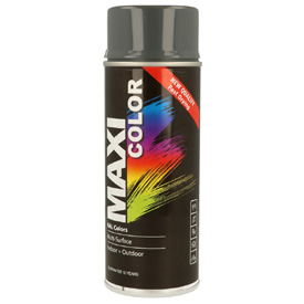 MaxiColor akril festék magasfényű fedőlakkal spray kiszerelésben, RAL7011, Űrtartalom: 400ml