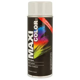 MaxiColor akril festék magasfényű fedőlakkal spray kiszerelésben, RAL7035, Űrtartalom: 400ml