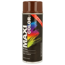 MaxiColor akril festék magasfényű fedőlakkal spray kiszerelésben, RAL8011, Űrtartalom: 400ml