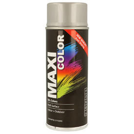 MaxiColor akril festék magasfényű fedőlakkal spray kiszerelésben, RAL9006, Űrtartalom: 400ml