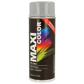 MaxiColor akril festék magasfényű fedőlakkal spray kiszerelésben, RAL7001, Űrtartalom: 400ml