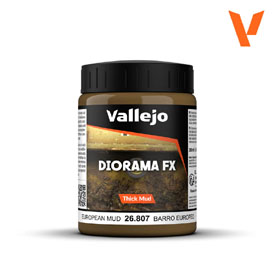 Vallejo Diorama Effects EUROPEAN MUD - Európai agyag, 200 ml