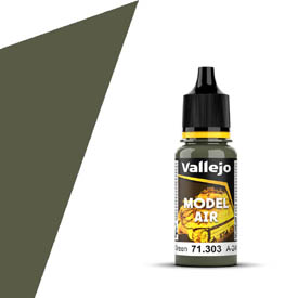 VALLEJO MODEL AIR 71.303 TEREPSZÍNŰ SÖTÉT ZÖLD akril airbrush festék 17 ml