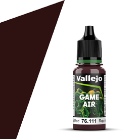 VALLEJO GAME AIR 76.111 SÖTÉTVÖRÖS akril airbrush festék 18 ml