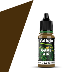 VALLEJO GAME AIR 76.043 SÖTÉTBARNA akril airbrush festék 18 ml