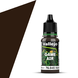 VALLEJO GAME AIR 76.045 SÖTÉTBARNA akril airbrush festék 18 ml