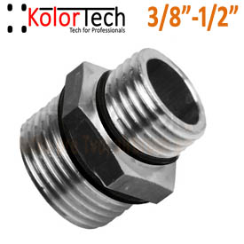 Szűkítő külső menet G3/8", külső menet G1/2" - Nikkelezett sárgaréz