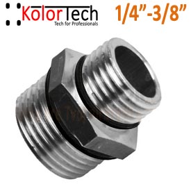 Szűkítő külső menet G1/4", külső menet G3/8" - Nikkelezett sárgaréz