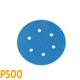 Csiszolópapír excentercsiszolóhoz, P500, Átmérő: 125mm, 6 lyuk, 1 db