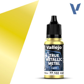 VALLEJO TRUE METALLIC 77.102 Sárgametál akril airbrush festék 18 ml