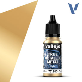 VALLEJO TRUE METALLIC 77.103 Aranymetál akril airbrush festék 18 ml