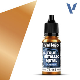 VALLEJO TRUE METALLIC 77.163 Aranymetál akril airbrush festék 18 ml