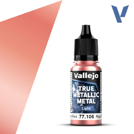VALLEJO TRUE METALLIC 77.106 Pirosmetál akril airbrush festék 18 ml