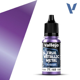 VALLEJO TRUE METALLIC 77.169 Lilametál akril airbrush festék 18 ml