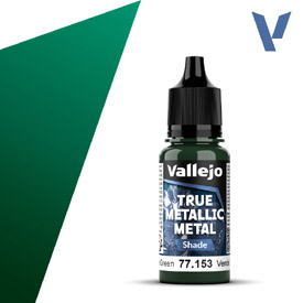 VALLEJO TRUE METALLIC 77.153 Zöldmetál akril airbrush festék 18 ml