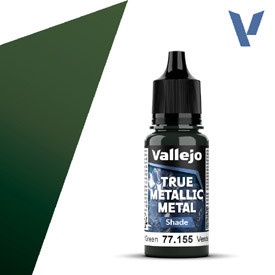 VALLEJO TRUE METALLIC 77.155 Zöldmetál akril airbrush festék 18 ml