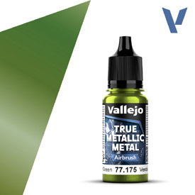 VALLEJO TRUE METALLIC 77.175 Zöldmetál akril airbrush festék 18 ml