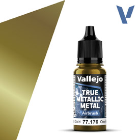 VALLEJO TRUE METALLIC 77.176 Zöld-Aranymetál akril airbrush festék 18 ml