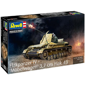 Revell Flakpanzer IV "Möbelwagen", 1:72 méretarányú katonai modell, 144 alkatrész